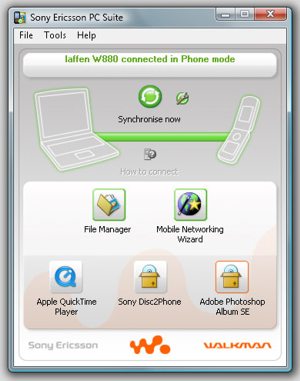نرم افزار برای گوشی های سونی اریکسون Sony Ericsson PC Suite 6.009.00